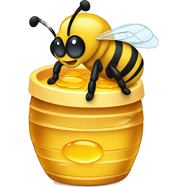Tired but Happy bee harvesting honey and proud of how things are progress  emoji
