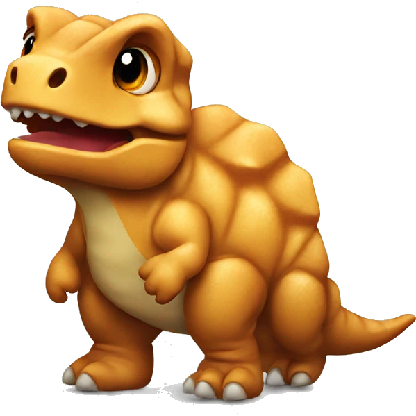Dino shaped nugget  emoji