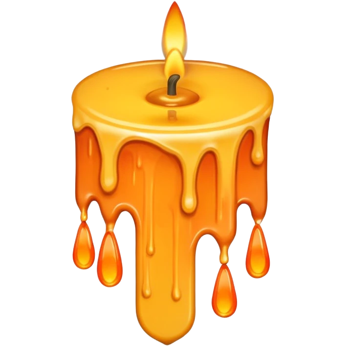retro candle emoji