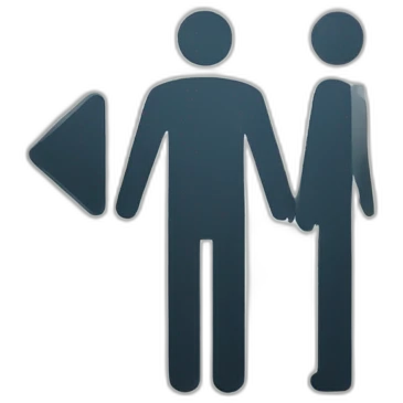 Men bathroom signal emoji