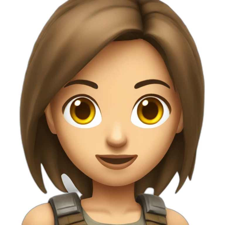 Lara Croft emoji