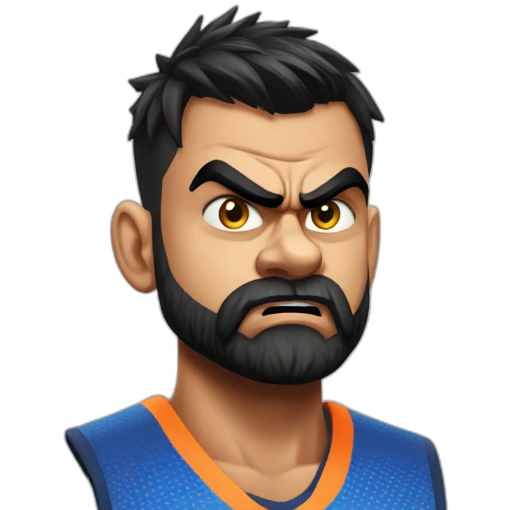 Virat Kohli angry emoji
