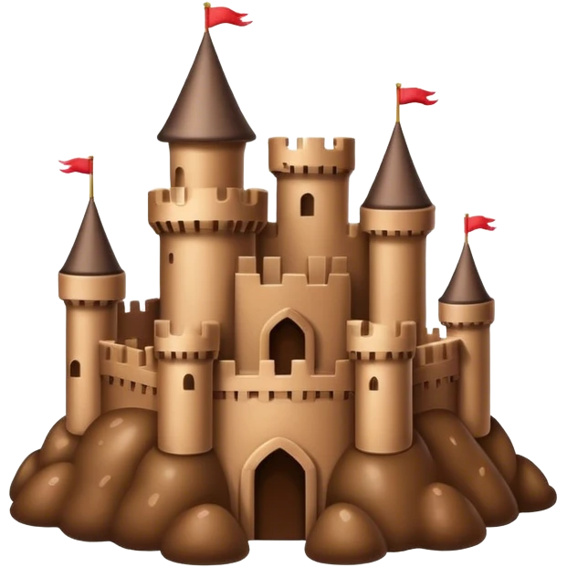 Poop castle emoji