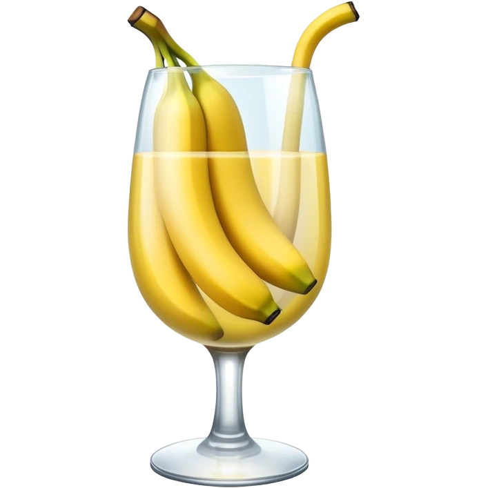 banana with cool glass emoji