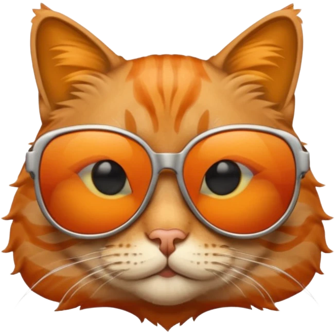 Cat wearing sunglasses emoji