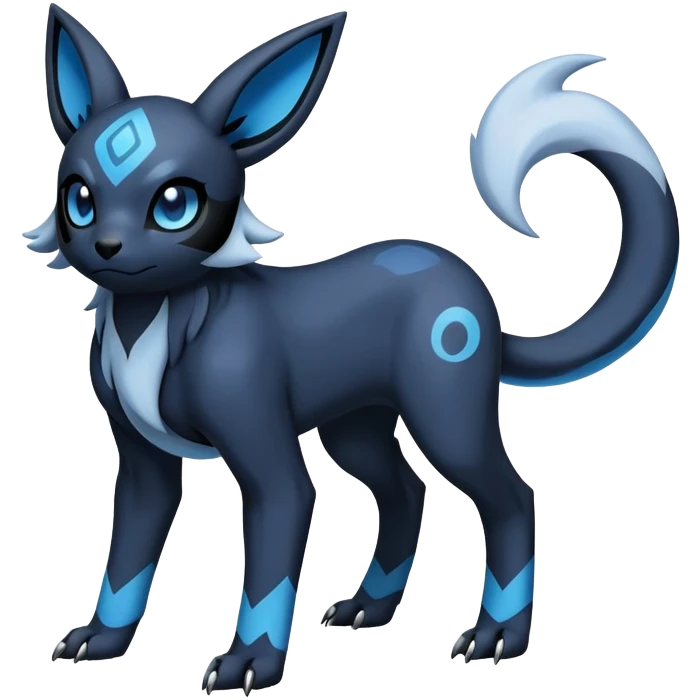 Absol-Umbreon-Fakémon-hybrid-creature (full body)  emoji