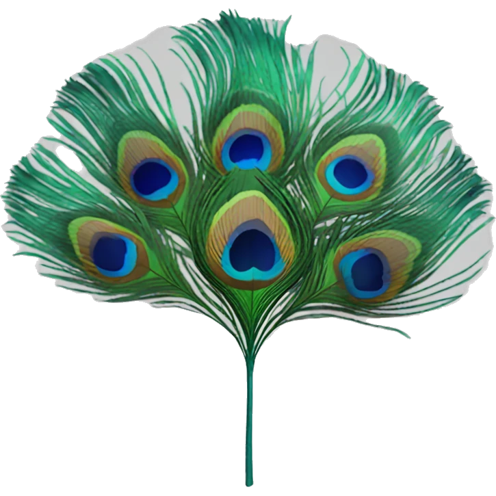 peacock feather emoji