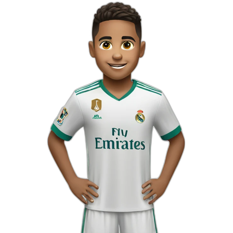 A kid who loves cristiano ronaldo  emoji