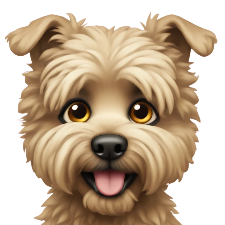 Caniche con anteojos emoji