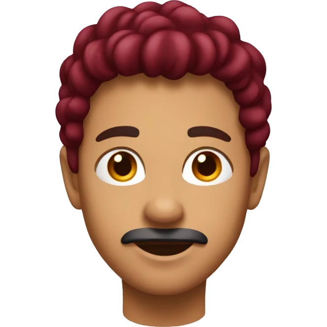 Burgundy heard emoji