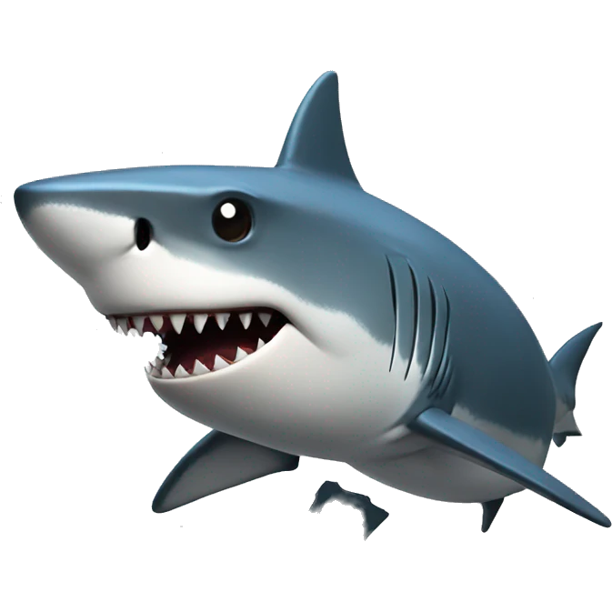 Shark in a bot emoji