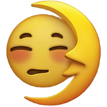Sol y luna emoji