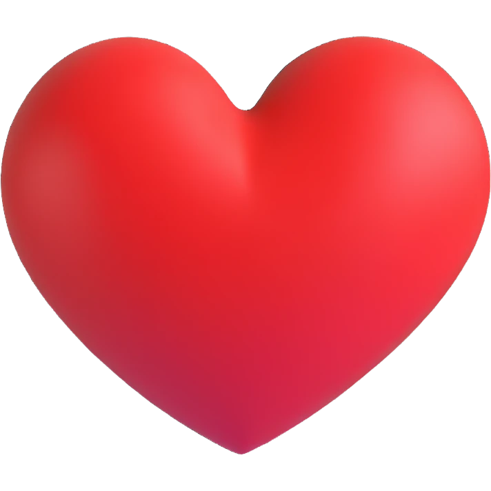 red heart emoji