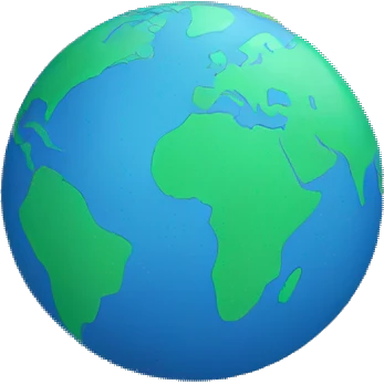 Globe with stars on it emoji