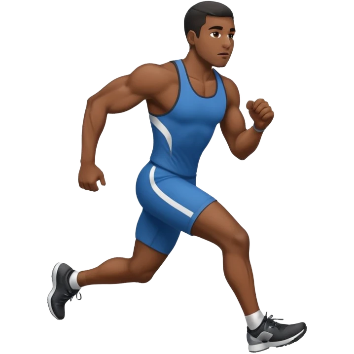 Black man running  emoji