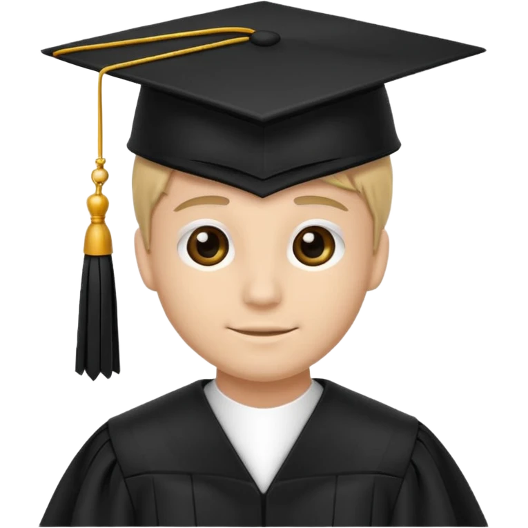 black grad cap emoji