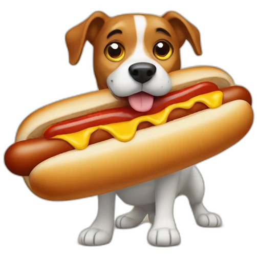 hotdog-with-dog emoji