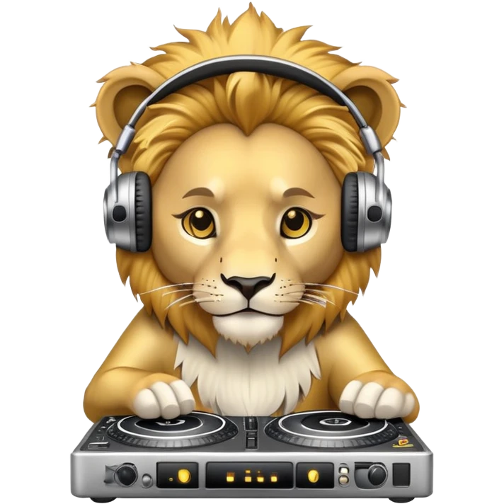 dj lion  emoji