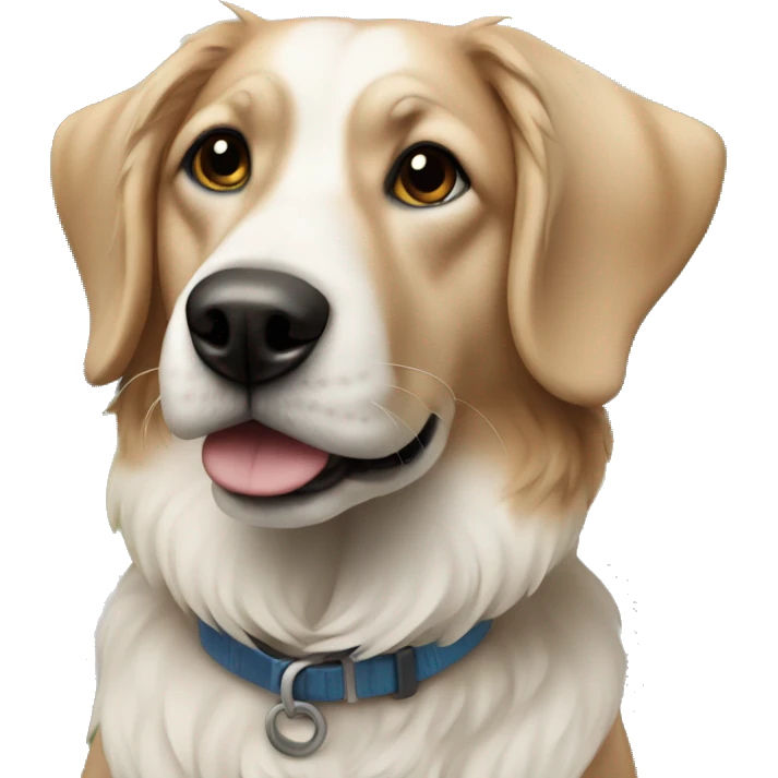 realistic dog in outdoor setting emoji