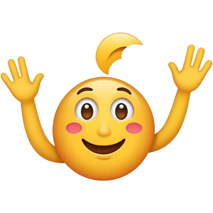 the word "fun" waving emoji