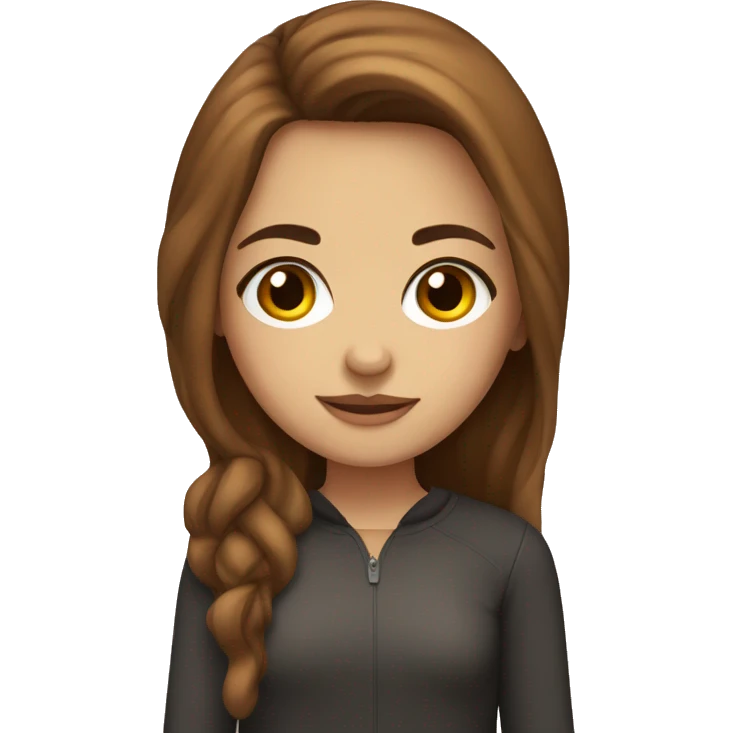 romanian girl with hazel eyes and caramel brown hair  emoji