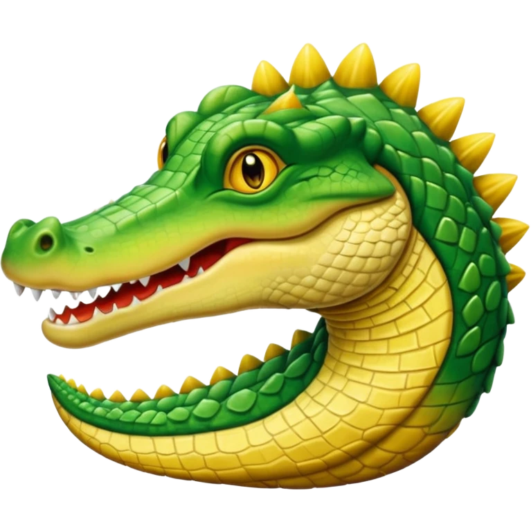 Blonde crocodile emoji