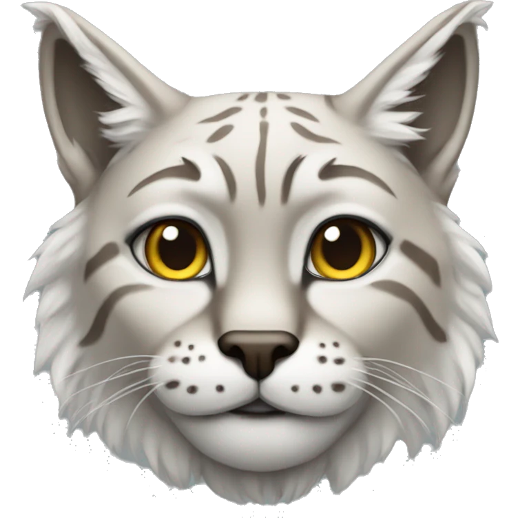 Snow point lynx cat emoji