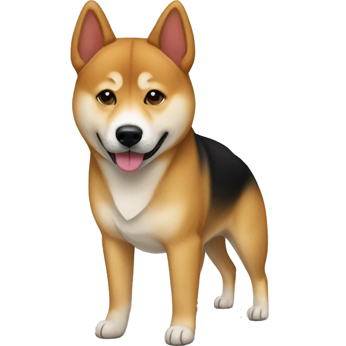 Shiba inu and German Shepherd mix emoji