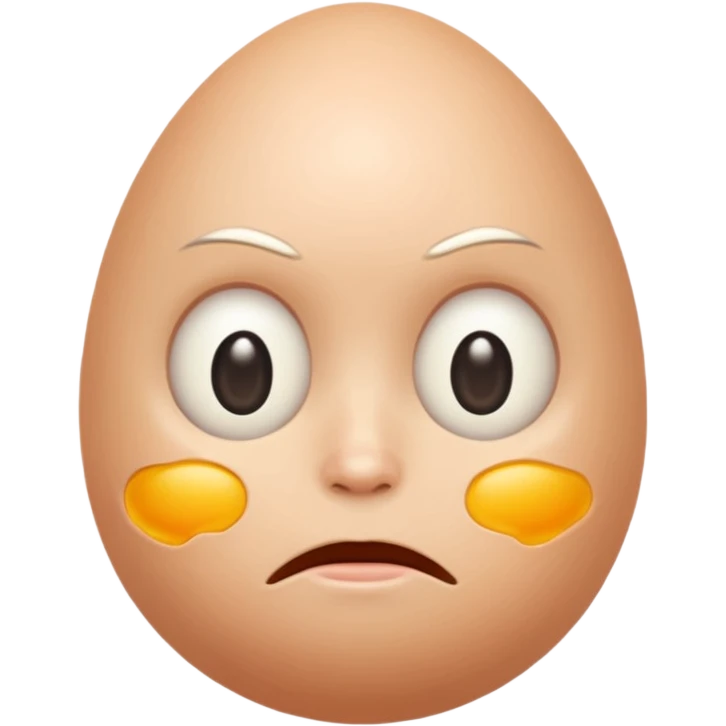 egg face on 😅 emoji