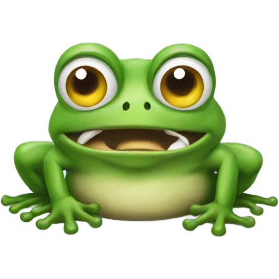 Angry frog  emoji