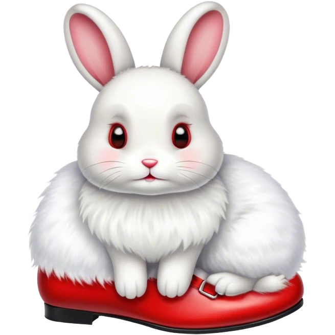 Bunny with shoes on emoji