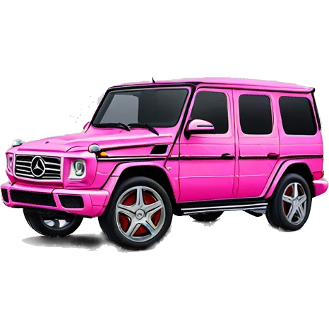 Pink Mercedes g wagon  emoji