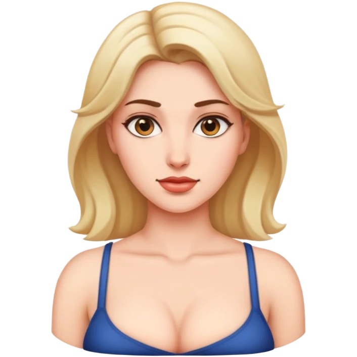 Women has big chest  emoji