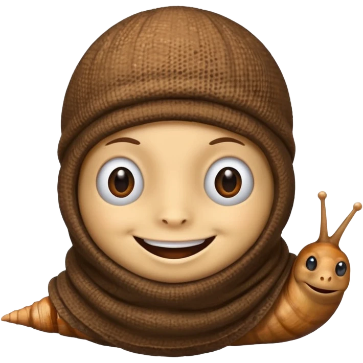 snail in balaclava emoji