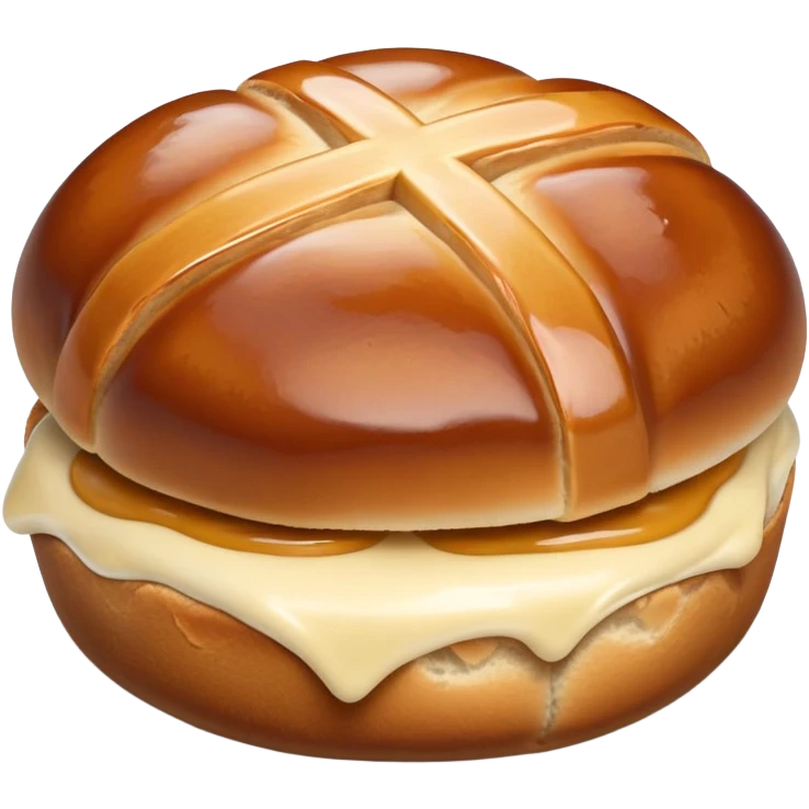 Hot cross bun emoji