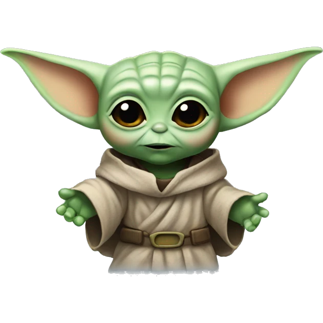 baby yoda looks like Batman emoji