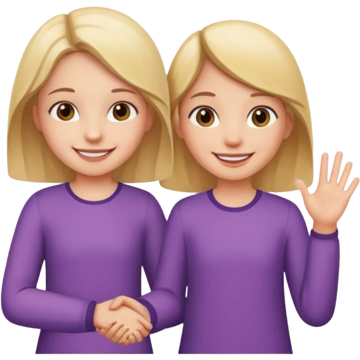 بنت و بنت خالتي emoji