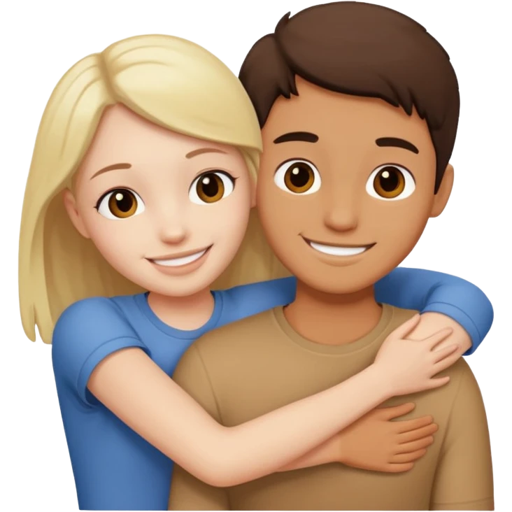 Two friends who miss each other emoji