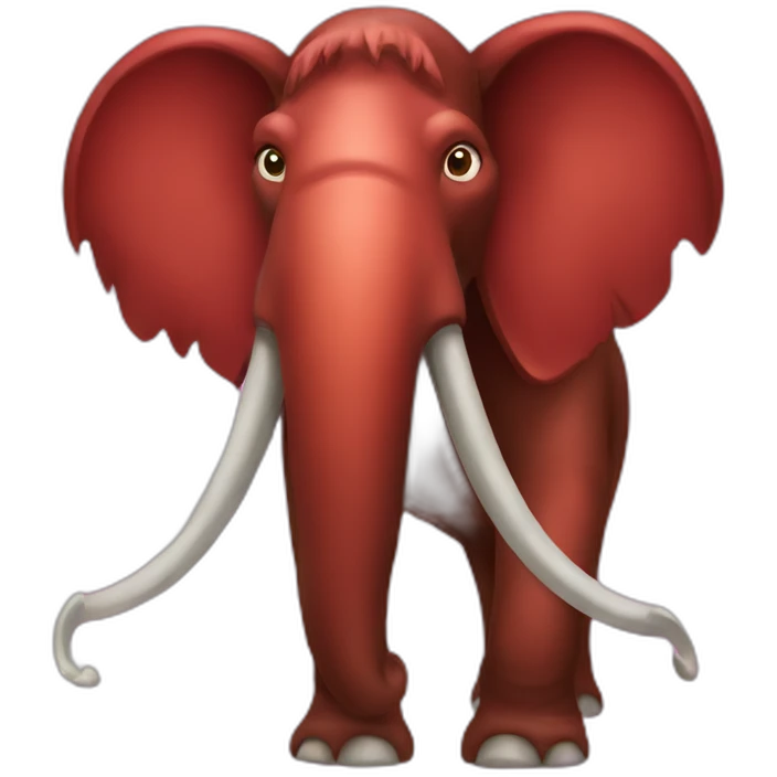 Red Mammoth emoji