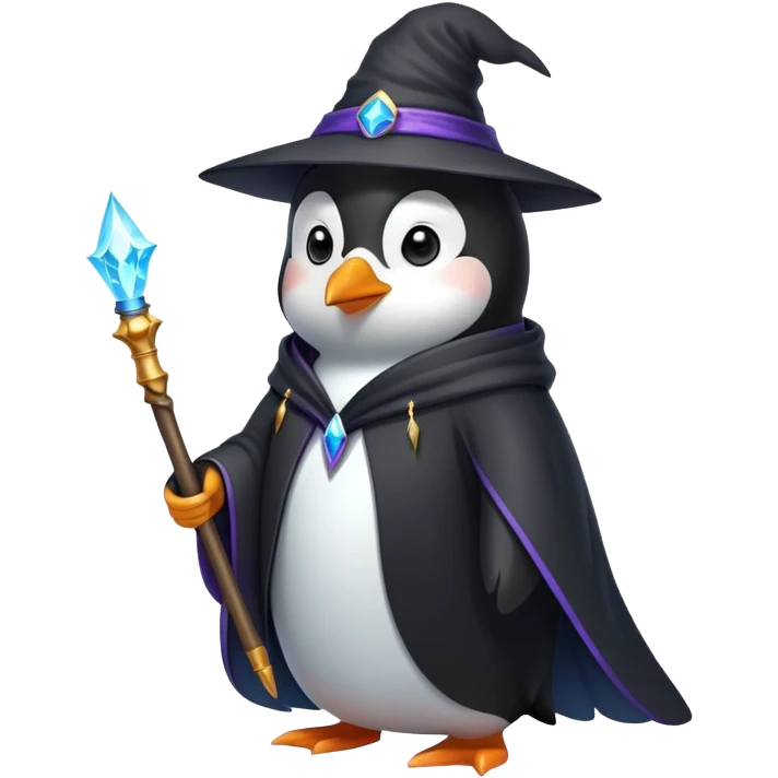 Wizard penguin emoji