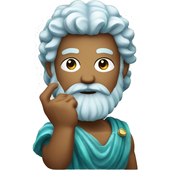 Poseidon holding a pill  emoji