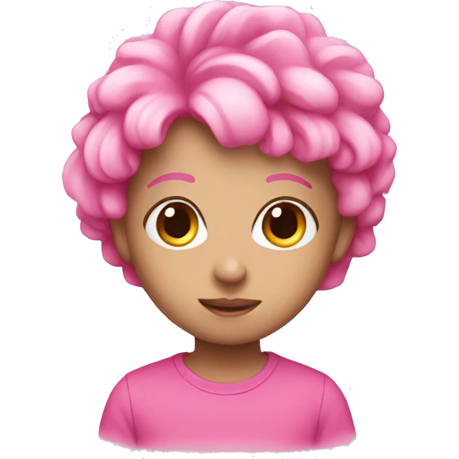 Cute pink emoji