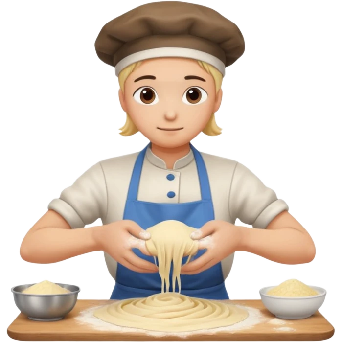 pasta dough making emoji