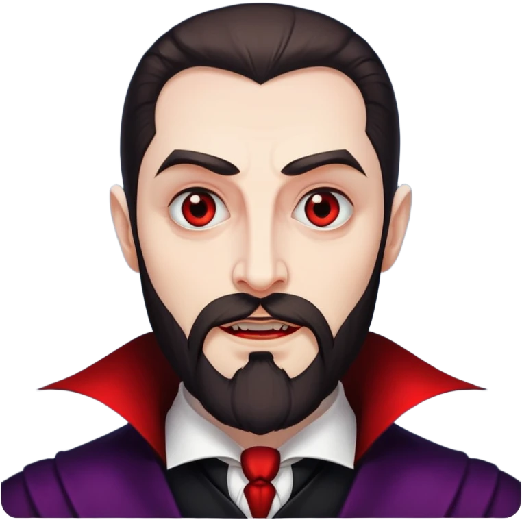 A Beard look Dracula  emoji