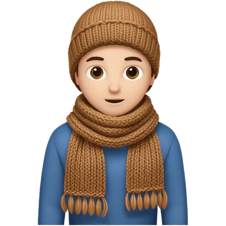 a brown scarf emoji
