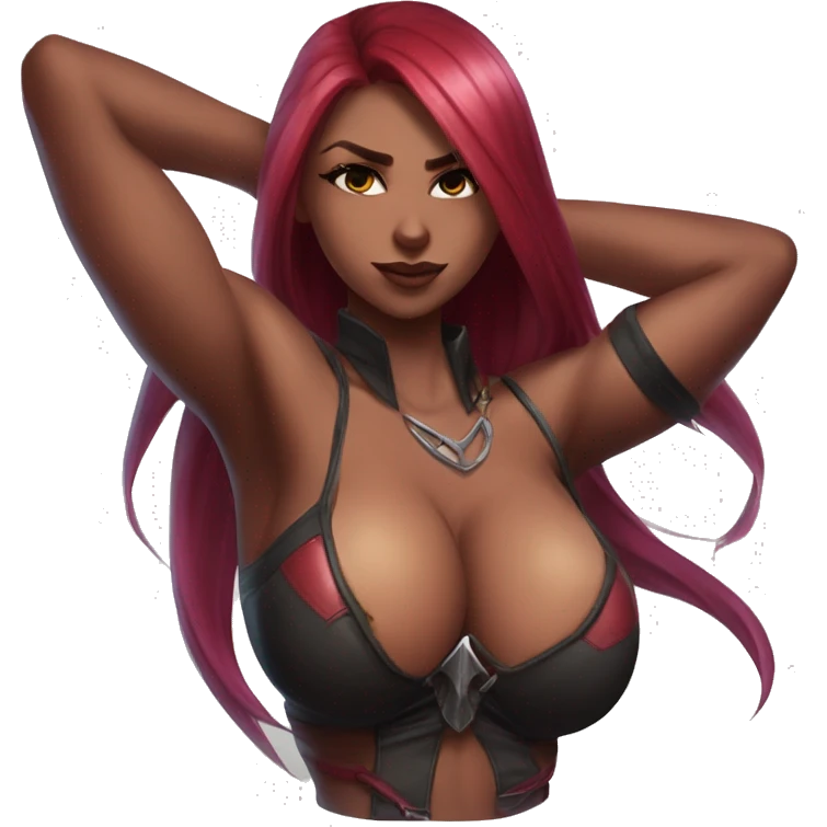 Katarina league of legends body busty sfw emoji