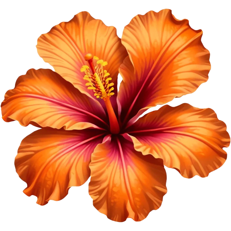 Yelp wish orange hisbicus flower emoji