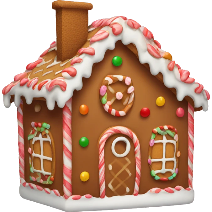 gingerbread house emoji