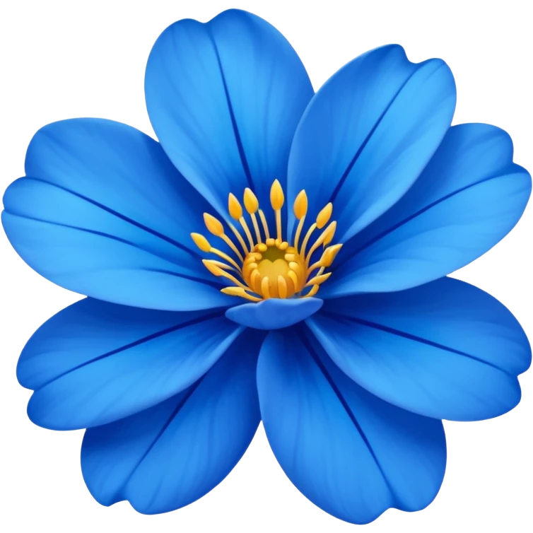 Flor azul emoji