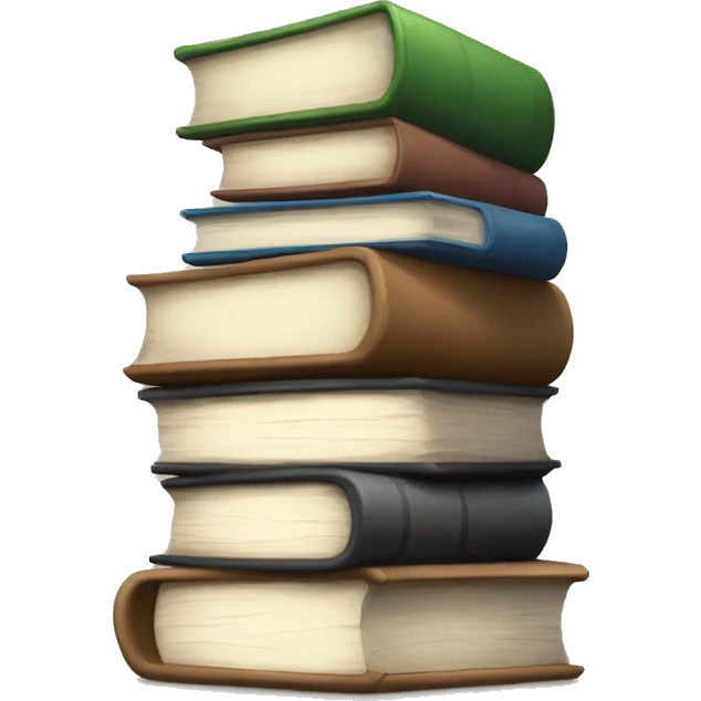 neutral stack of books emoji